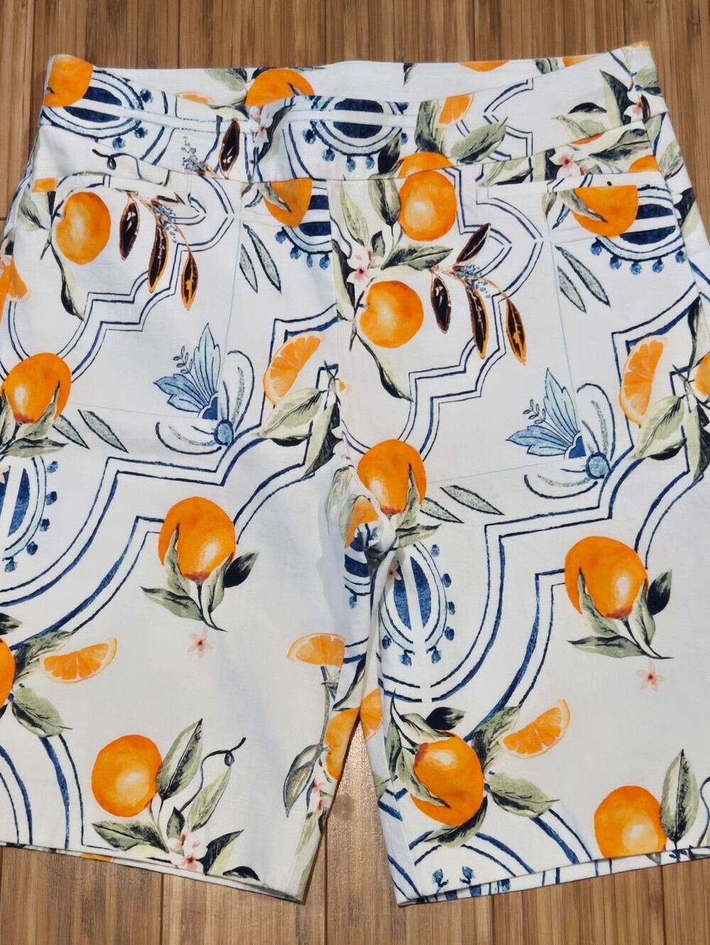 Chico's Shorts with Orange Accents